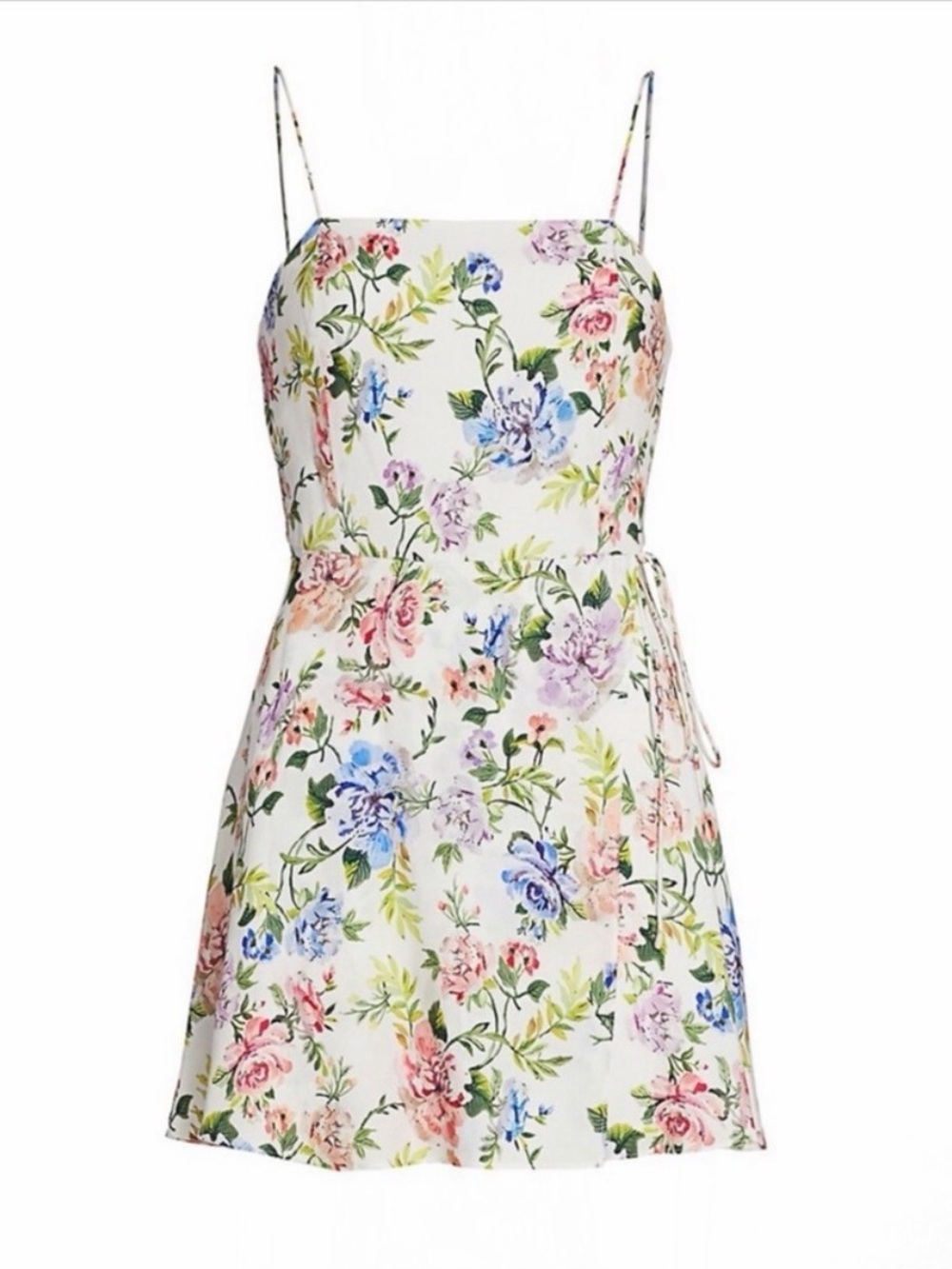 Alice + Olivia White Floral Mini Dress